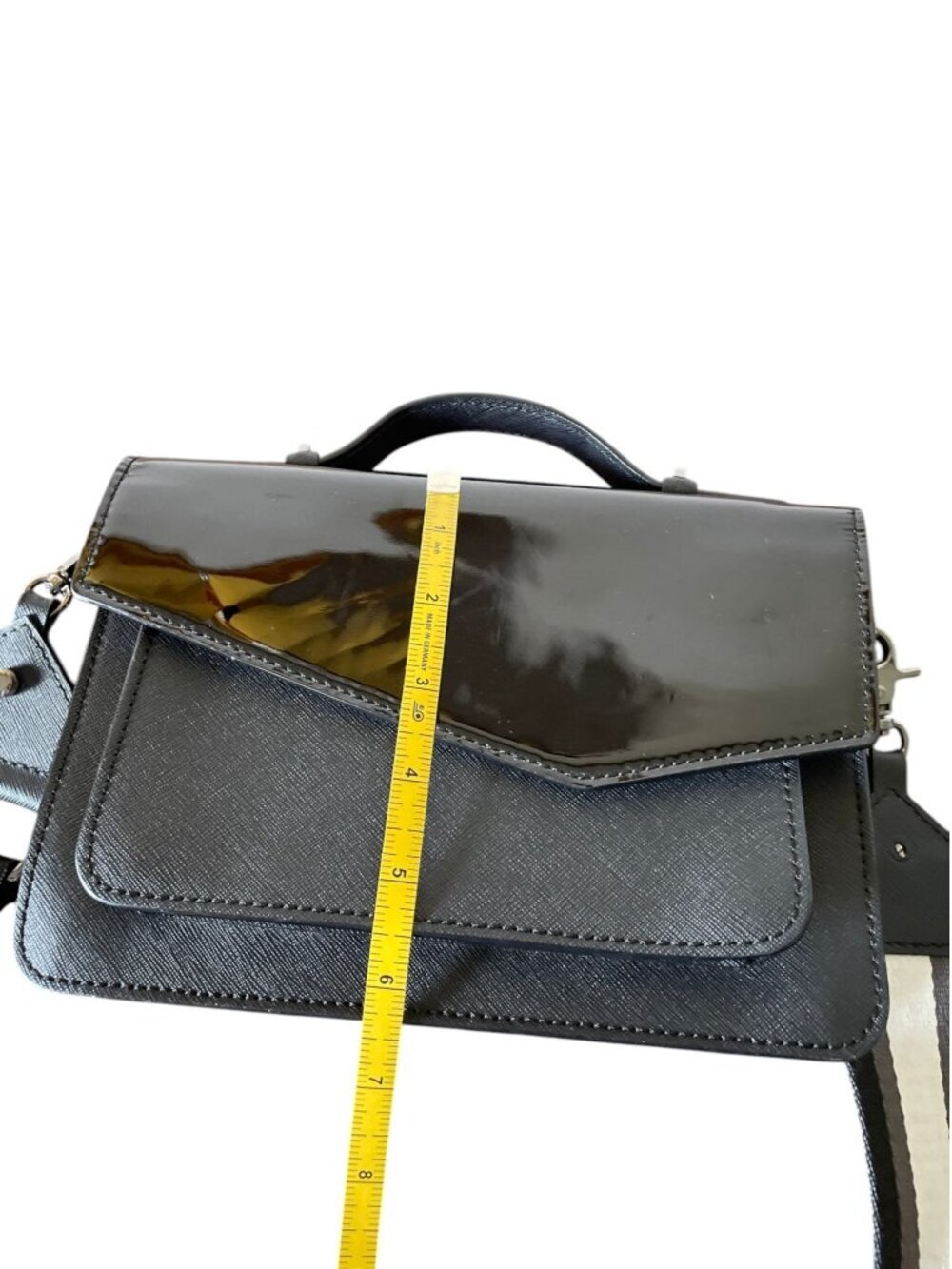 Botkier Cobble Hill Expander Leather Crossbody Bag - Black - Picture 6 of 13